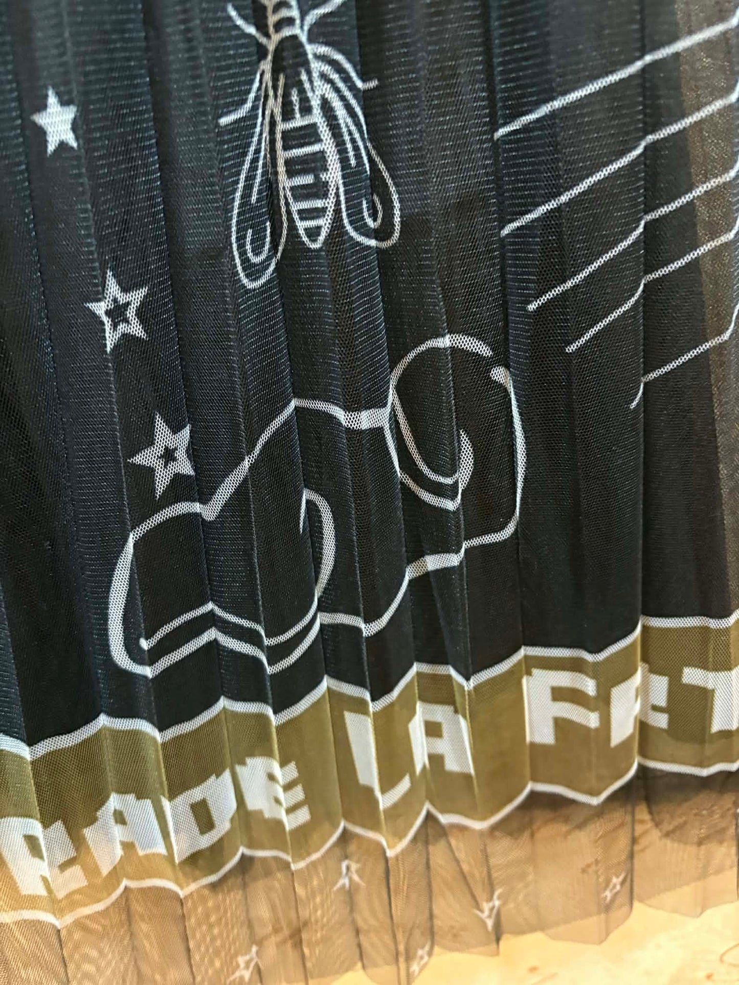 THE 'SOLSTICE' LAYERED ELASTICATED WAIST TULLE SKIRT WITH STUNNING CELESTIAL STYLE PRINTS