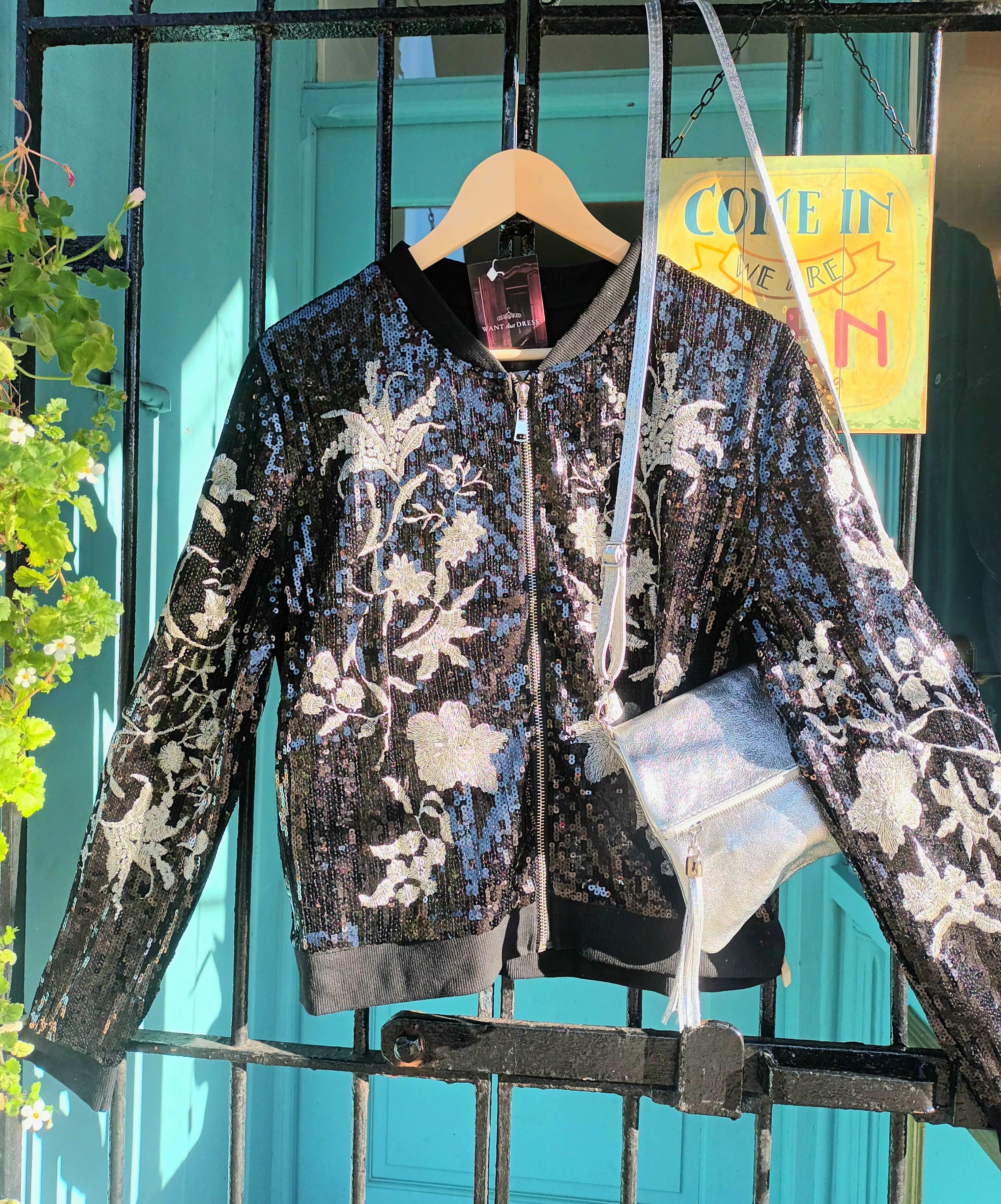 Floral bomber outlet jacket uk