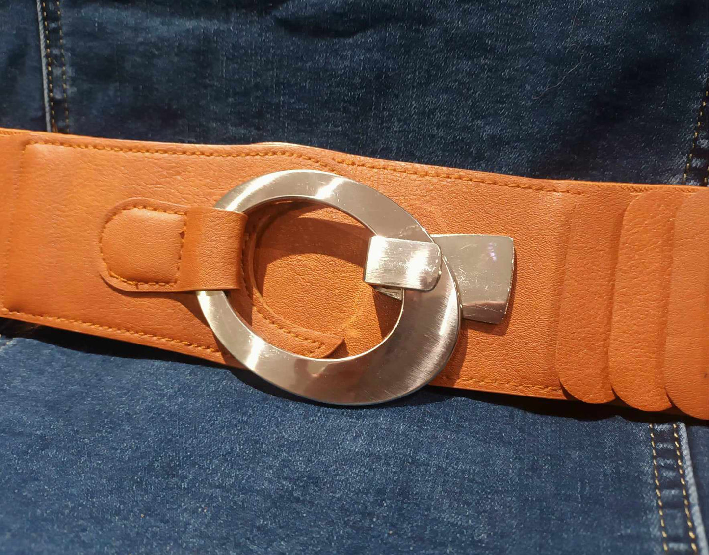 THE 'CARNABY' DROP A DRESS SIZE FEATURE CLIP BUCKLE BELT ONE SIZE 10 TO 22