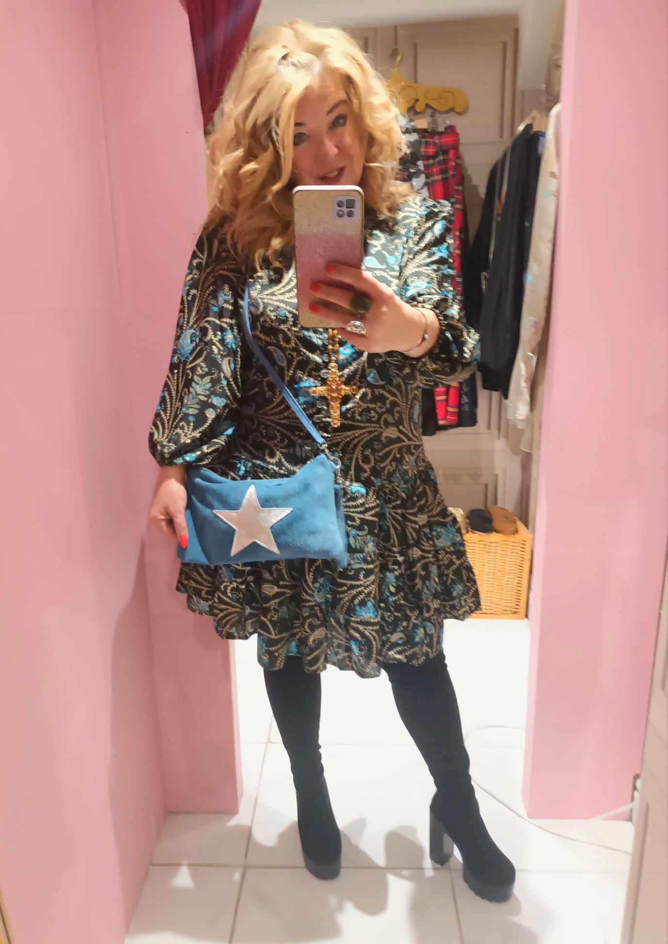 THE 'PARADISO GARDENIA' DRESS BUTTON FRONT BALLOON SLEEVE DRESS FROM OUR EXCLUSIVE SPANISH RANGE