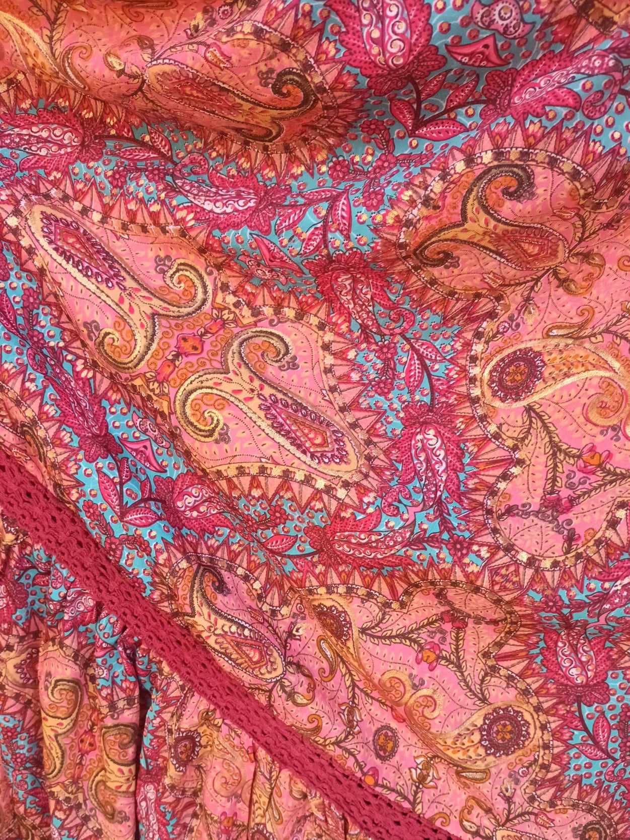 'AUTUMN FIESTA' BEAUTIFUL SPICE COLOURED DRESS FROM OUR EXCLUSIVE SPANISH COLLECTION