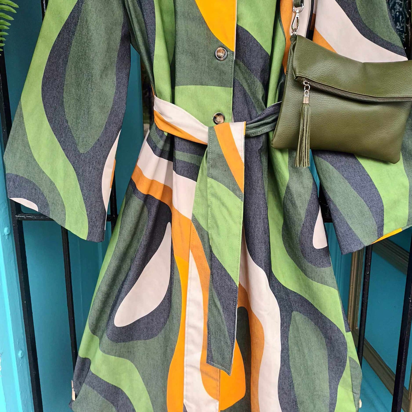 THE 'CELENE' STATEMENT BELTED TRENCH COAT IN TWO GLORIOUS VINTAGE INSPIRED PRINTS