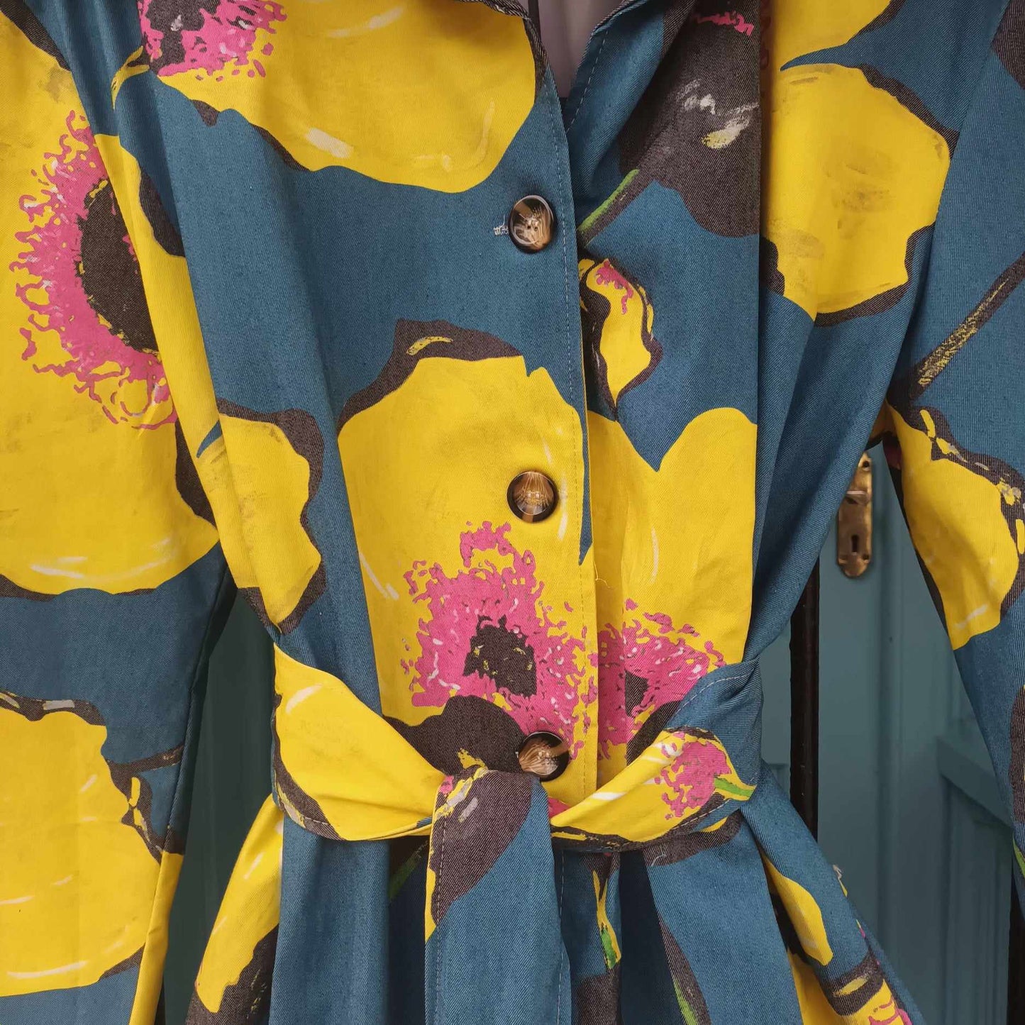 THE 'CELENE' STATEMENT BELTED TRENCH COAT IN TWO GLORIOUS VINTAGE INSPIRED PRINTS