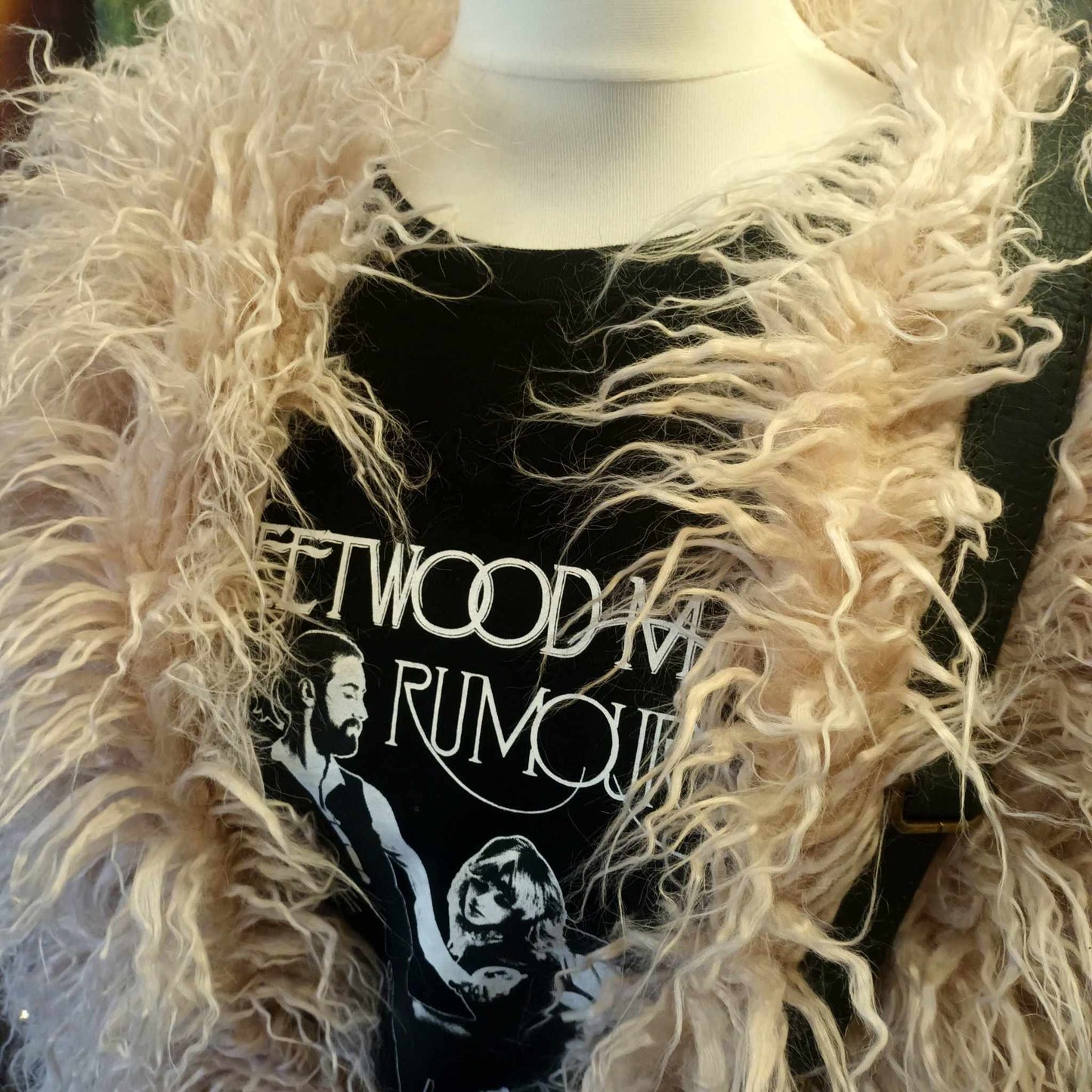 THE 'PENNY LANE' VINTAGE 70'S STYLE SHAGGY MONGOLIAN FUR FULLY LINED JACKET
