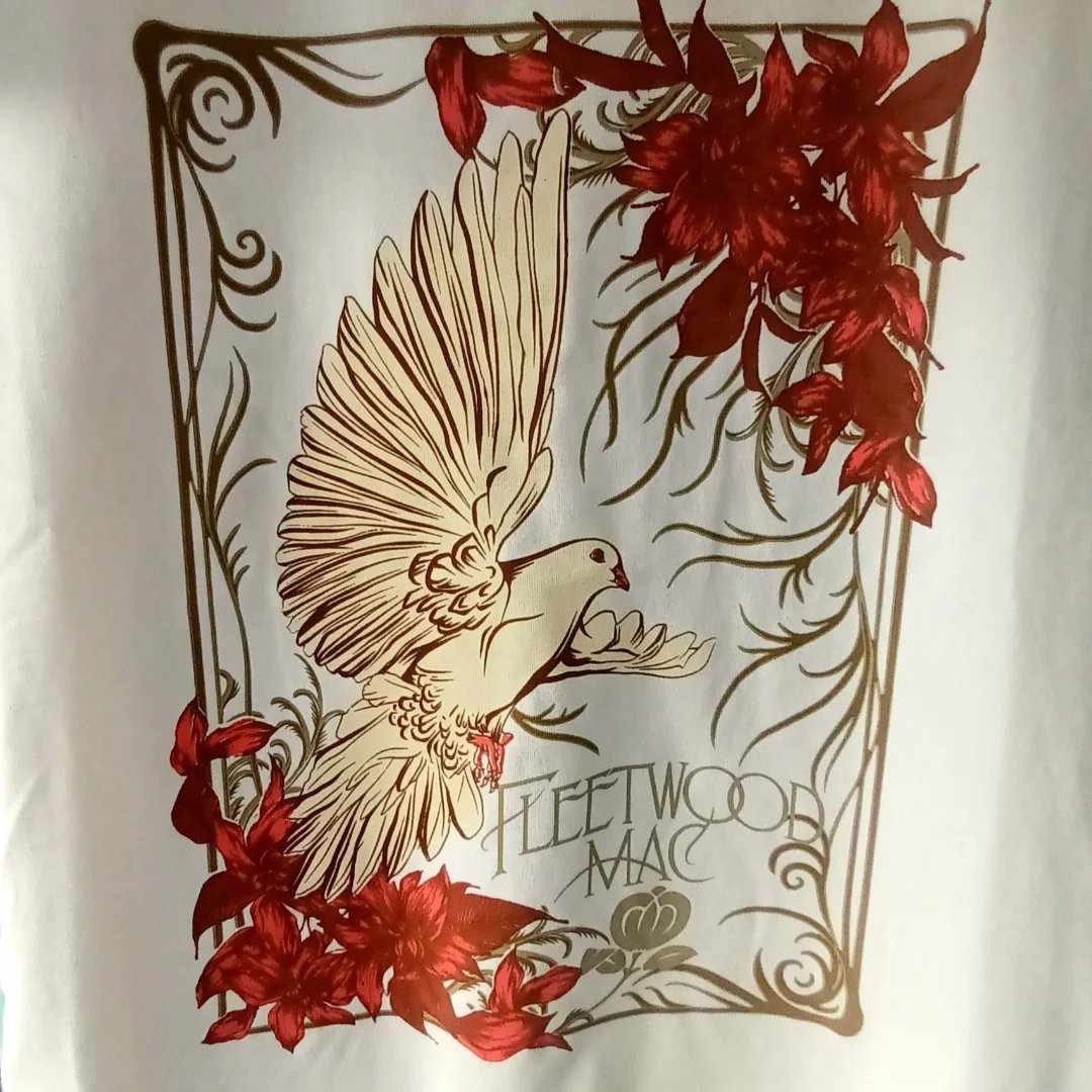 'ROCK STAR RANGE' AUTHENTIC FLEETWOOD MAC DOVE OF PEACE ***FEMALE FIT*** WHITE