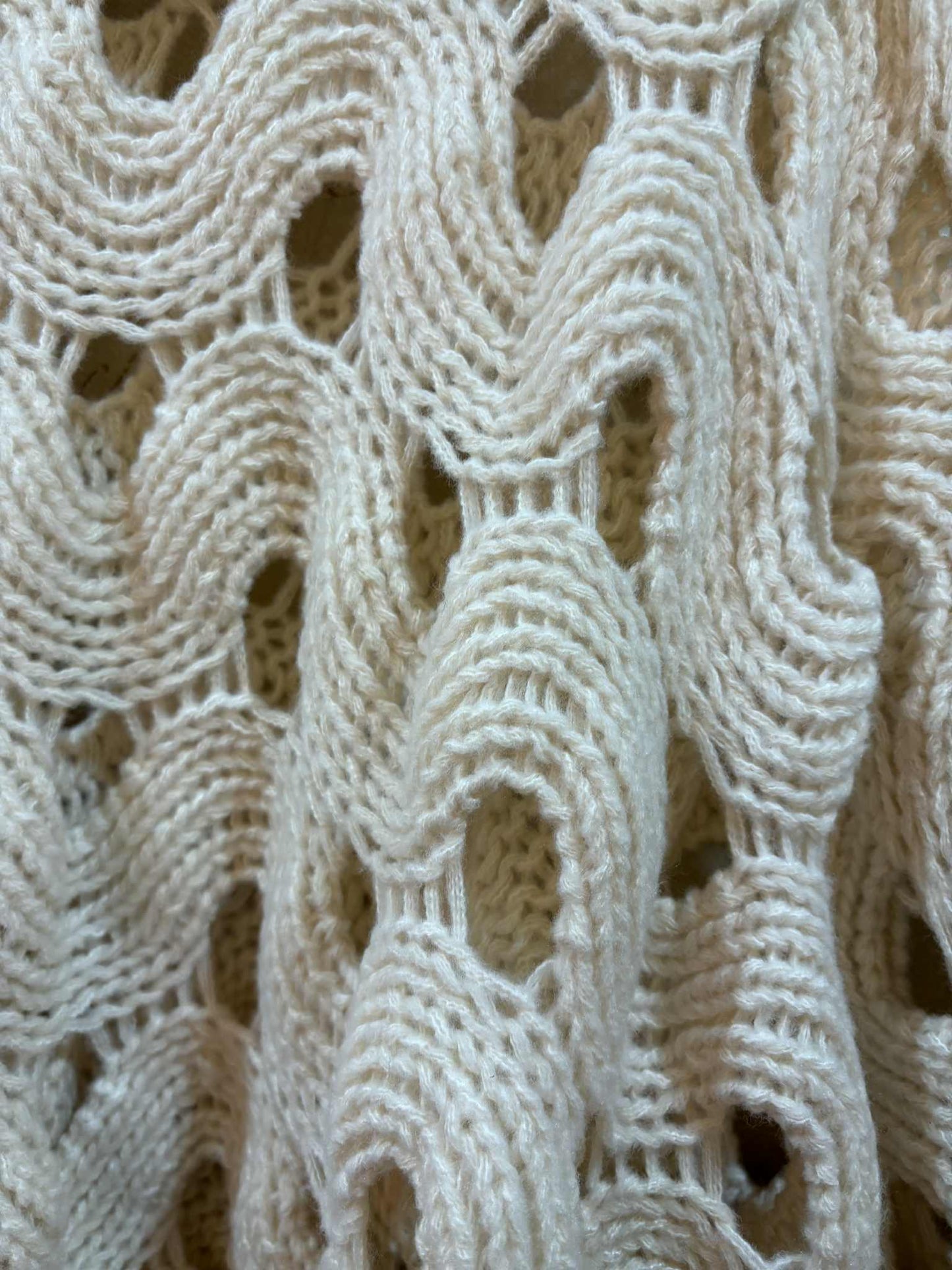 THE 'LOU LOU' STUNNING CHUNKY CROCHET OVERSIZED SNUGGLY KNIT IN BLACK OR CREAM