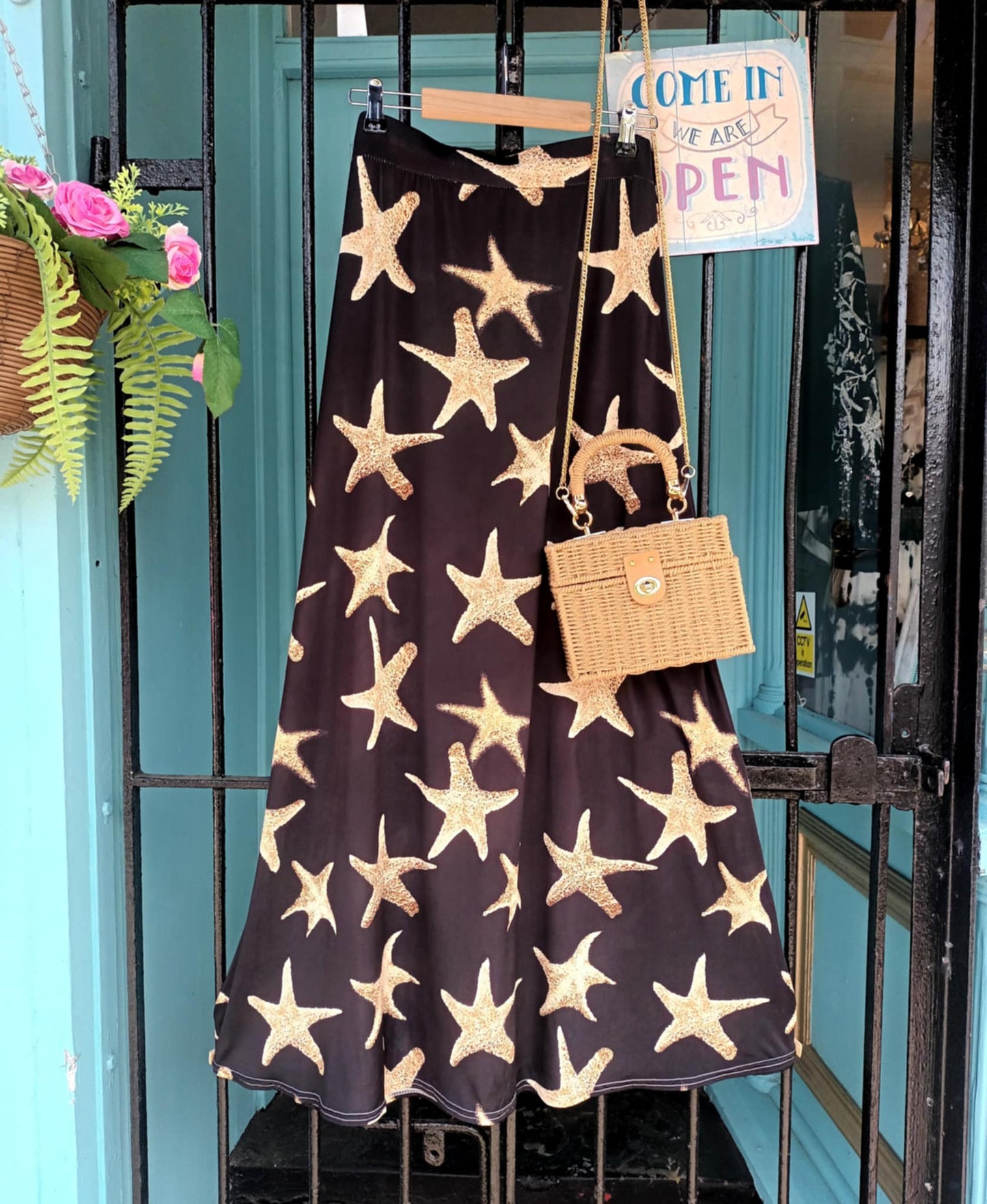 THE 'STARDUST' MAXI SKIRT. STUNNING LIGHTWEIGHT SLINKY FEEL. BLACK, PINK OR CREAM