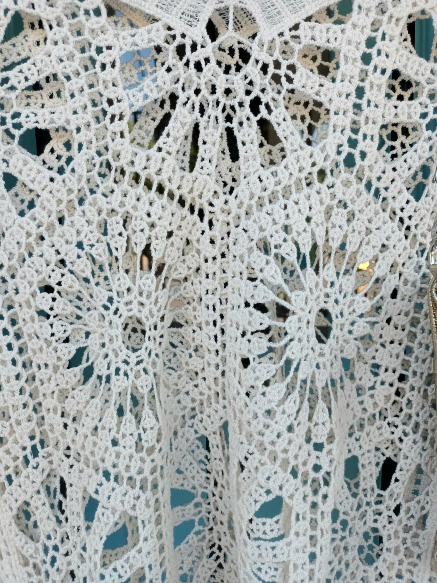 THE 'KIERA' STUNNING LIGHTWEIGHT CROCHET BATWING TOP IN 100% COTTON IN WHITE, BLACK OR CREAM