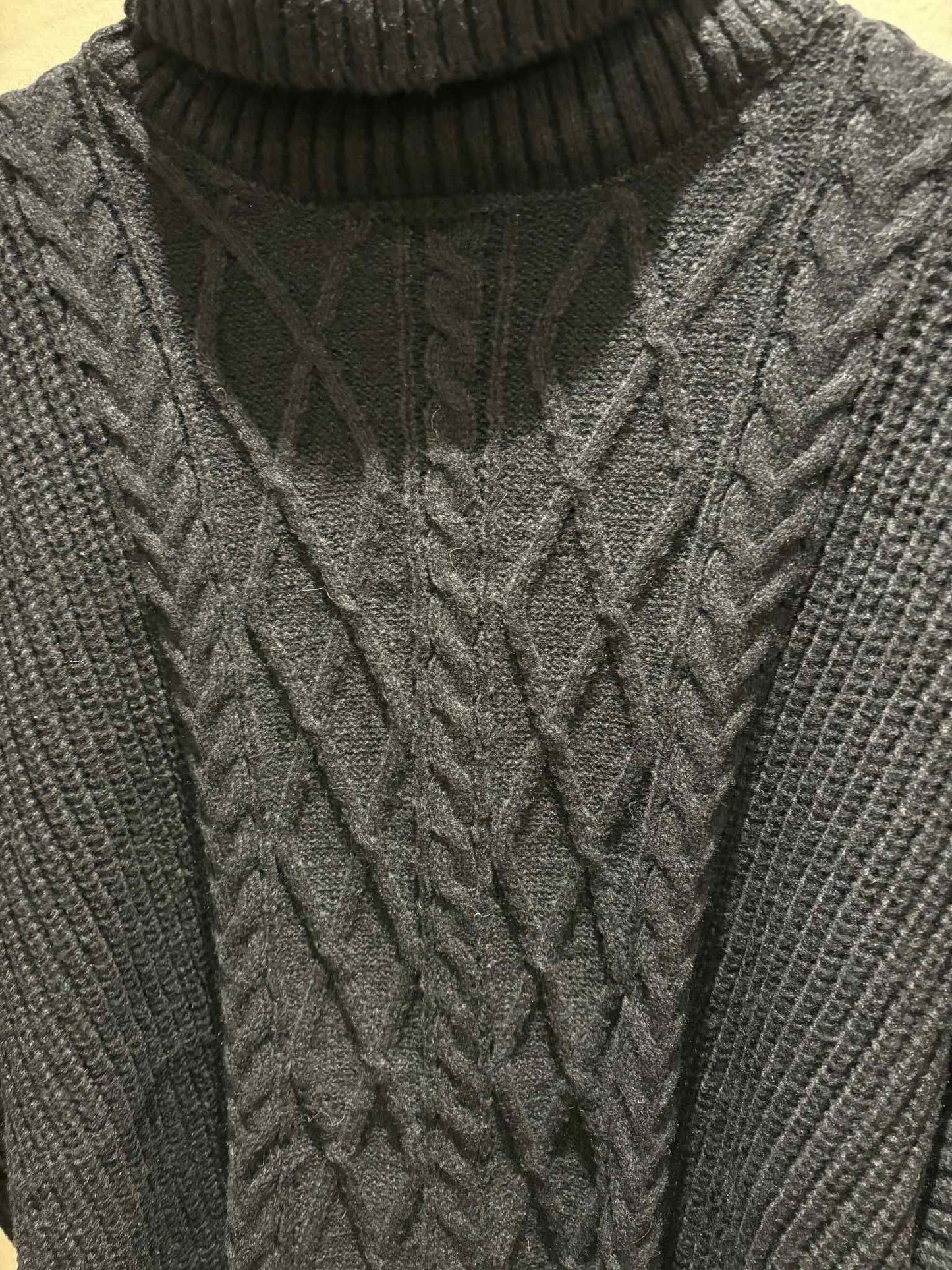 THE 'MARLEY' CLASSIC OVERSIZED CABLE KNIT FUNNEL NECK SNUGGLE JUMPER