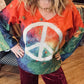 THE 'RAINBOW PEACE' BEAUTIFUL LIGHTWEIGHT STATEMENT KNIT