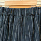 THE 'CITY GIRL' EXQUISITE QUALITY PINSTRIPE WIDE LEG TROUSERS WITH POCKETS