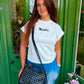 THE 'FALLEN ANGEL' ROCK CHICK STYLE T SHIRT WITH ANGEL WING DETAIL TO THE BACK