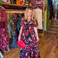 THE 'ALHAMBRA BIRD OF PARADISE' BREATH TAKING MULTI BIRD PRINT DRESS FROM OUR EXCLUSIVE SPANISH COLLECTION