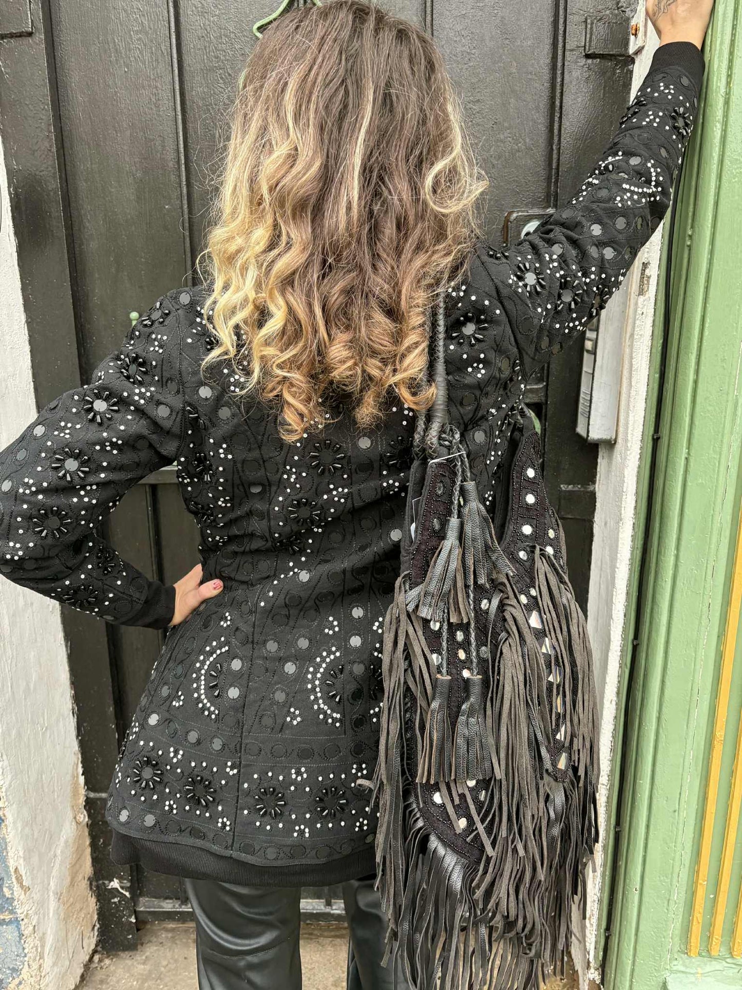 THE 'NURIA' STUNNING RICHLY BEADED AND EMBROIDERED SHORT FIT AND FLARE COAT FROM OUR EXCLUSIVE SPANISH COLLECTION THREE COLOURS