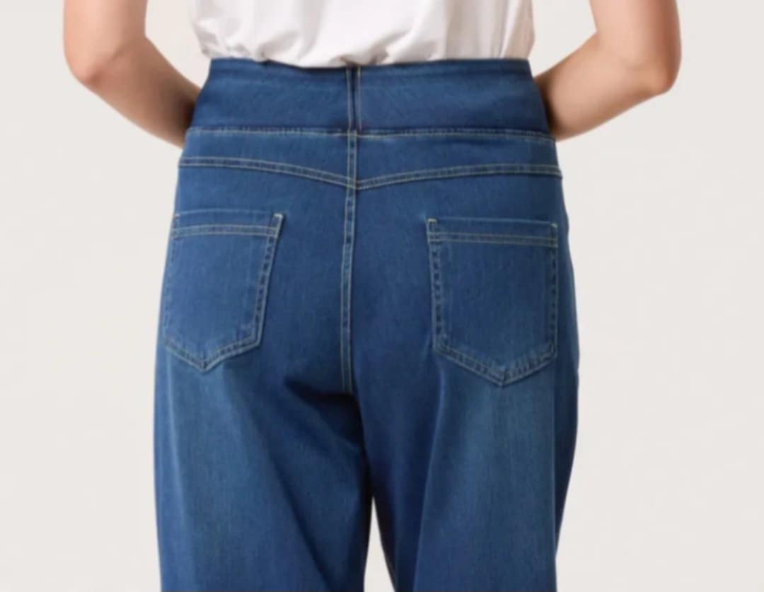 THE 'HALLE' ULTRA FLATTERING SUPER STRETCH WIDE LEG FIGURE FIXING JEANS FOUR SIZES AVAILABLE