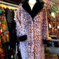 THE 'LEONA' EXQUISITELY SOFT PLUSH LEOPARD FAUX FUR COAT IN PINK OR BEIGE