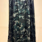 THE 'SPORTY CAMO' URBAN STYLE CAMO PRINT SKIRT WITH SIDE STRIPES AND STRETCH WAIST