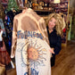 THE CELESTIAL VIBES STUNNING SUN, MOON AND MYSTIC PRINT BUTTON FRONT BORG COAT