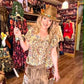 THE 'JONI' STUNNING VINTAGE 70'S STYLE BOHEMIAN PRINT RELAXED FIT TWO PIECE TROUSER SUIT