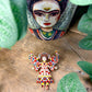 THE 'MEXICAN ANGEL' PRETTY MOSAIC EFFECT ENAMEL BROOCH