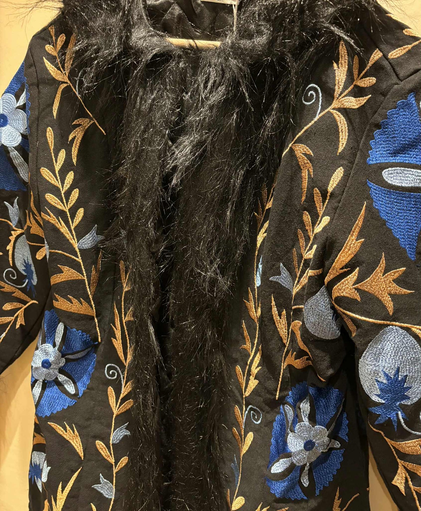 THE 'ALZA' STUNNING 70'S AFGHAN STYLE FAUX FUR RICHLY EMBROIDERED COAT FROM OUR EXCLUSIVE SPANISH RANGE