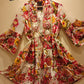 THE 'CATALINA' STUNNING VINTAGE FLORAL PRINT EMBELLISHED FLIPPY DRESS FROM OUR SPANISH COLLECTION CHOOSE YOUR COLOUR!