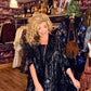 THE 'RUMOURS' ULTIMATE BOHO STYLE STUNNING VELVET DEVORE FRINGED KIMONO