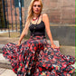 THE 'BIRD OF PARADISE' BREATHTAKING FULL CIRCLE VIBRANT BIRDS AND FLORALS PRINT SKIRT FROM OUR EXCLUSIVE SPANISH COLLECTION