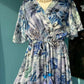 'ELEANOR' FABULOUSLY FLATTERING 'MAGIC DRESS' IN LAVENDER BLUE AND MULTI