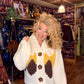 THE 'ASPEN' SUPERSOFT COSY CHUNKY KNIT CARDIGAN WITH CUTE KNITTED FLOWER BUTTONS
