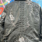 THE 'ROCK AND ROSES' STUNNING BIKER JACKET WITH BEAUTIFUL EMBROIDERED ROSES AND STUDDED DETAIL.