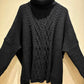 THE 'MARLEY' CLASSIC OVERSIZED CABLE KNIT FUNNEL NECK SNUGGLE JUMPER