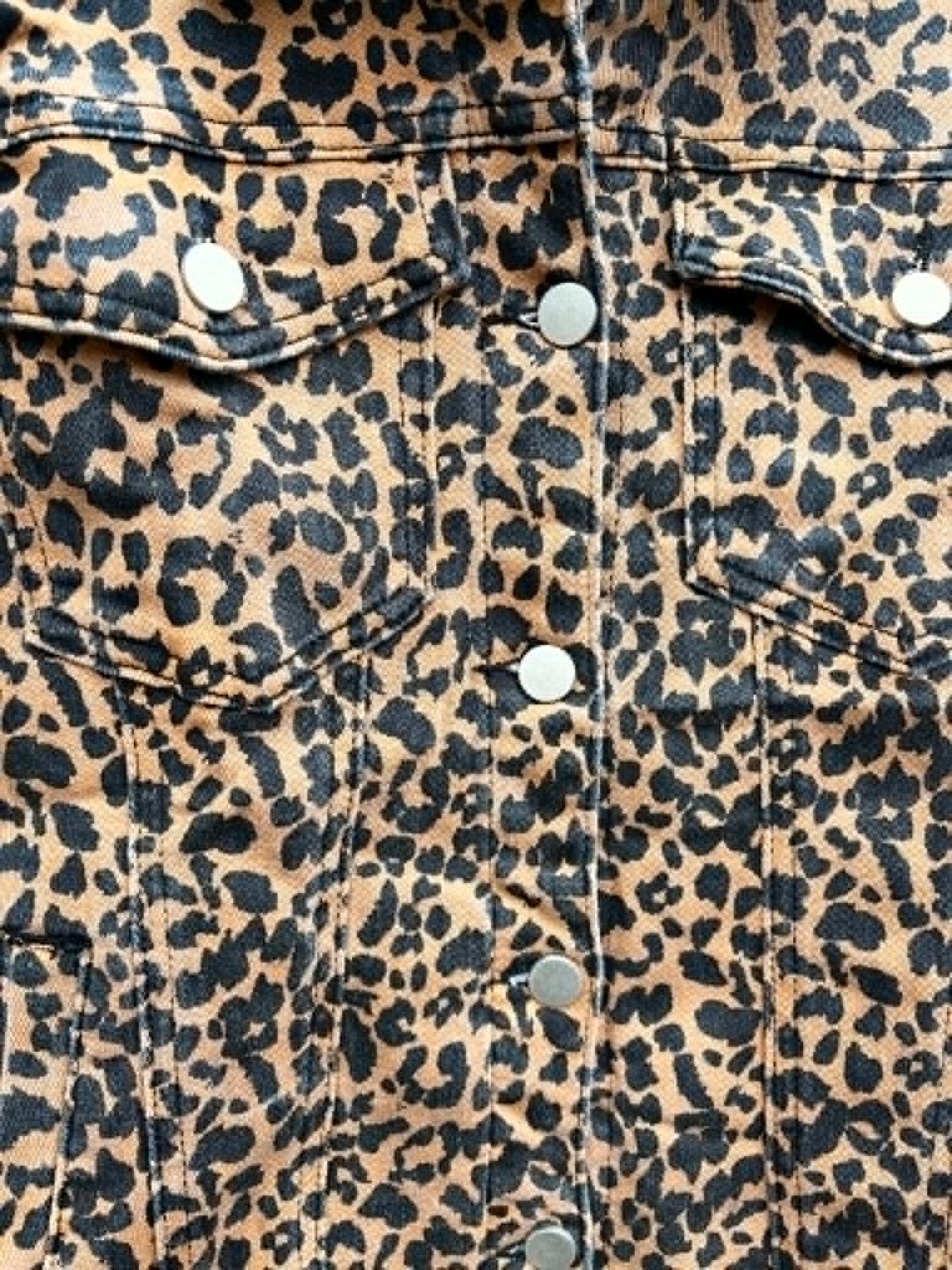 THE 'LUNA' SUPER SOFT LEOPARD PRINT STRETCH DENIM JACKET FLATTERING FEMALE FIT