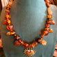 THE 'CELESTIAL LOVE' BEAUTIFUL BEADED AND EMBELLISHED NECKLACE IN RUBY OR AMBER