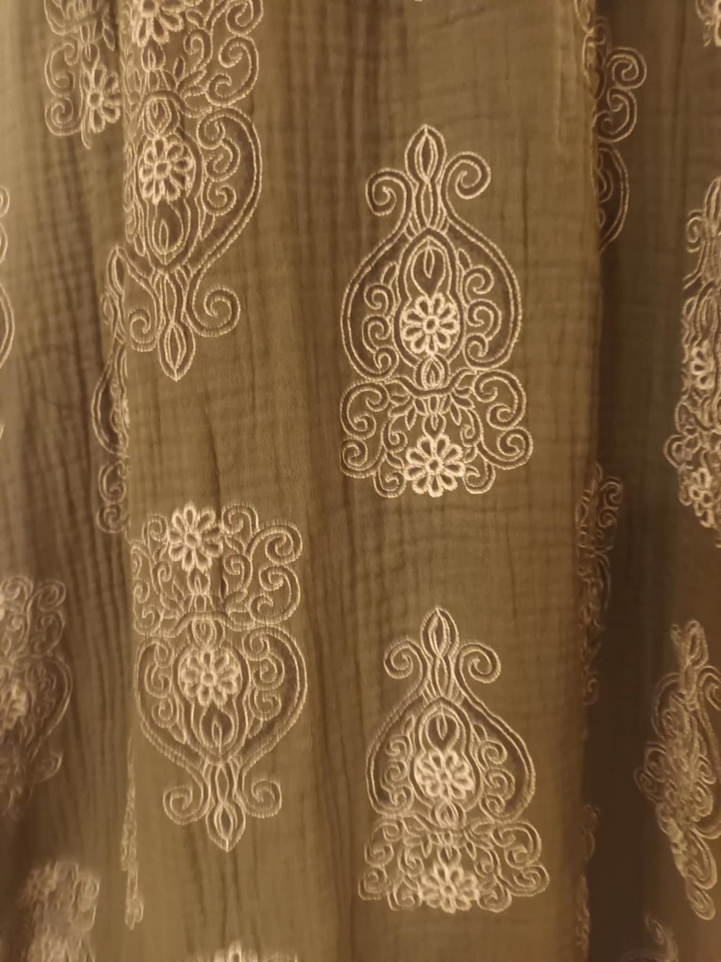 THE 'MANDALA' STUNNING SPIRITUAL PRINT COSY JERSEY DRESS WITH POCKETS WINE, KHAKI OR NAVY