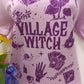 'VILLAGE WITCH' QUIRKY SUPERSOFT ETHICAL T SHIRT 'GIVE BACK' RANGE LAVENDER