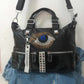 'MYSTICA' FABULOUS MYSTIC EYE DETAIL OVERSIZED HANDBAG WITH SHOULDER STRAP