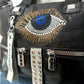 'MYSTICA' FABULOUS MYSTIC EYE DETAIL OVERSIZED HANDBAG WITH SHOULDER STRAP