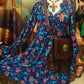 THE 'BELLA CARMEN BLUEBIRD' DRESS FROM OUR SPANISH RANGE WITH FABULOUS TRUMPET STYLE SLEEVES