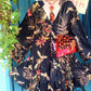 THE 'PARADISO' BIRD PRINT BUTTON FRONT FLIPPY TUNIC DRESS SPANISH DESIGN