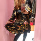 THE 'PARADISO' BIRD PRINT BUTTON FRONT FLIPPY TUNIC DRESS SPANISH DESIGN
