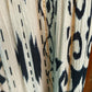 THE 'IKAT' ELEGANT AND FLOATY ETHNIC PRINT BUTTON THROUGH DRESS WITH ACCENTS OF GOLD