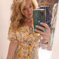 'ELEANOR' STUNNING PLISSE ANGEL SLEEVE MAGIC DRESS WITH SWISHY HEM AND TASSEL TIE DETAIL. ICE CREAM COLOURS