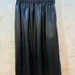 THE 'ELEKTRA' CHIC MIDI LENGTH FAUX LEATHER MIDI LENGTH SKIRT WITH ELASTICATED WAIST BLACK OR OXBLOOD