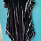 THE 'URBAN TRAVELS' FABULOUSLY FLATTERING MONOCHROME TIE DYE PARACHUTE HEM DRESS