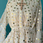 THE 'NURIA' STUNNING SNOWY WHITE SEQUINNED AND BEADED BELL SLEEVE BOHEMIAN TUNIC DRESS FROM OUR EXCLUSIVE SPANISH COLLECTION