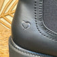 THE 'LUNA' CONTEMPORARY WEDGE PLATFORM CLASSIC BLACK BOOT FROM OUR SUPER COMFORT 'LITESOLES' RANGE