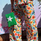 THE 'SHE'S A RAINBOW' BRIGHT AND BEAUTIFUL RAINBOW FLORALS TWO PIECE SUIT