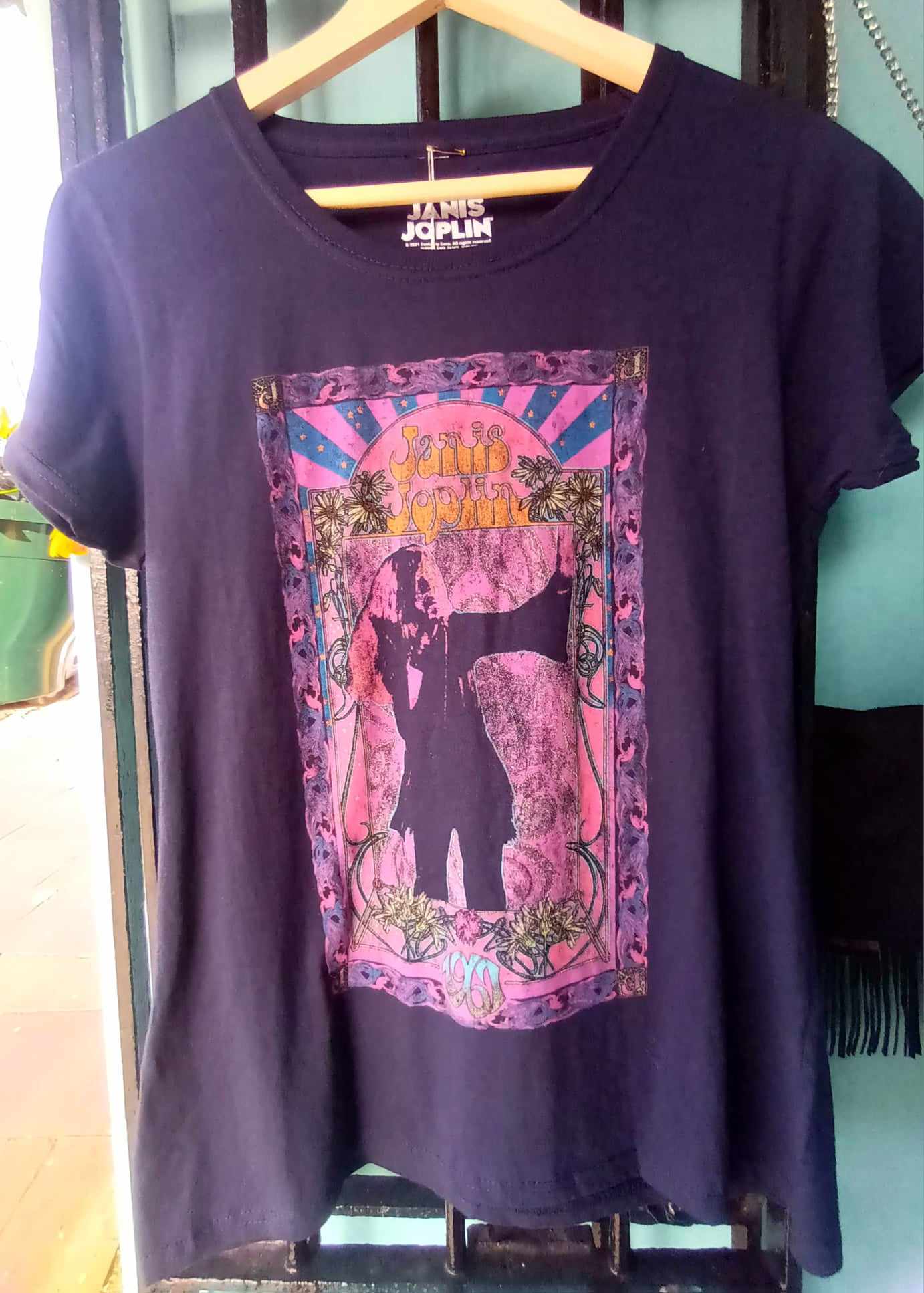 'ROCK STAR RANGE' FEMALE FIT AUTHENTIC ROCK T SHIRT 'JANIS JOPLIN'