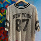 THE 'SPORT AND SEQUINS' SASSY SEQUIN AMERICAN SPORTY TOP WITH SEQUIN SHIMMERS